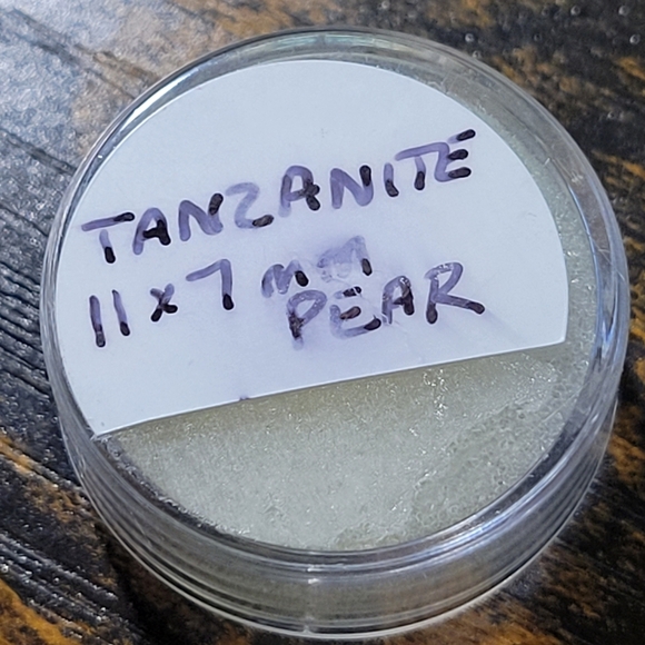 11x7mm Pear Tanzanite Pemdant Set In Sterling Silver Handmade New - Picture 5 of 5